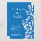 エレガントモダンSweet sixteen 招待状 (正面/裏面)