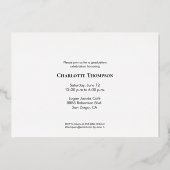 エレガントモダンTessel Gradパーティーカスタム写真 箔シーズンカード (裏面)