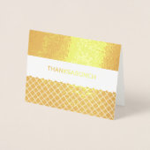 エレガントモダンThank You Note Card 箔カード (正面)