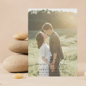 エレガントモダンVellum Overlay 2写真結婚s セーブザデート