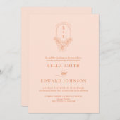 エレガントモチの結婚ファズ 招待状 (正面/裏面)