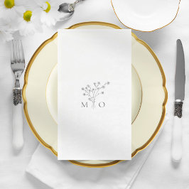 エレガントモノグモダンシンプル結婚ラム