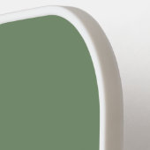 エレガントモノグラムのはっきりしたイニシャルセージ緑 ピックルボールラケット (左詳細)