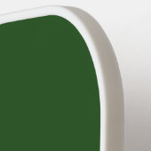 エレガントモノグラムのはっきりしたイニシャルパイングリーン ピックルボールラケット (左詳細)