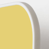 エレガントモノグラムのはっきりしたイニシャルマカロン黄色 ピックルボールラケット (左詳細)