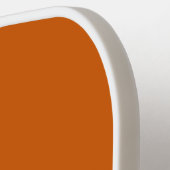 エレガントモノグラムのはっきりしたイニシャル焦げオレンジ ピックルボールラケット (左詳細)