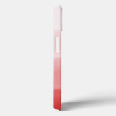 エレガントモノグラムのイニシャル色あせたコーラルレッドグラデーション Case-Mate iPhoneケース (裏面 / 右)