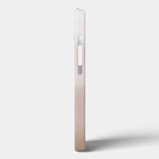 エレガントモノグラムのイニシャル茶グラデーション Case-Mate iPhoneケース (裏面 / 左)