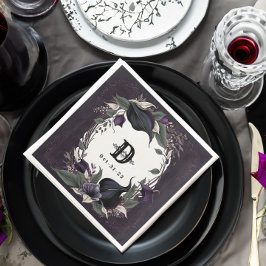 エレガントモノグラムのゴシック結婚ス