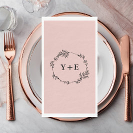 エレガントモノグラムのシンプルバラ金ゴールド結婚s