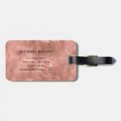 エレガントモノグラムのバラ金ゴールド ラゲッジタグ (裏面横)