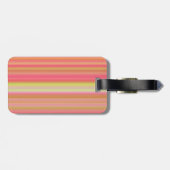 エレガントモノグラムのモダンストライプモダン ラゲッジタグ (裏面横)