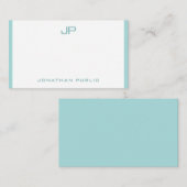 エレガントモノグラムのモダンテンプレート ノートカード (正面/裏面)