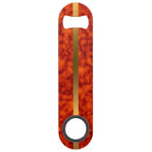 エレガントモノグラムのモダン大理石ブラック金ゴールド スピード栓抜き (裏面)