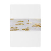 エレガントモノグラムのモンステラ金ゴールド結婚ズ 招待状ベリーバンド (裏面例)