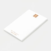 エレガントモノグラムの名パーソナライズされた ポストイット (アングル)