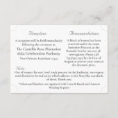 エレガントモノグラムの教結婚派 エンクロージャーカード (裏面)