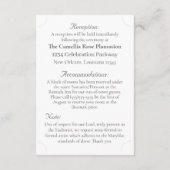 エレガントモノグラムの教結婚派 エンクロージャーカード (裏面)