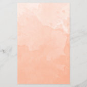 エレガントモノグラムの桃の水結婚色のメニュー (裏面)