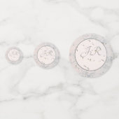 エレガントモノグラムの桃 コンフェッティ (正面)