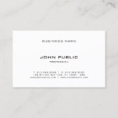 エレガントモノグラムの白黒シンプルテンプレート 名刺 (裏面)