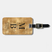 エレガントモノグラムの ラゲッジタグ (正面横)