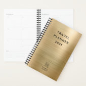 エレガントモノグラムフェイク金ゴールド旅行 プランナー手帳 (ディスプレー)