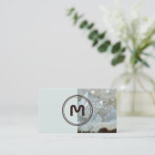 エレガントモノグラム二音光結晶面 名刺 (スタンド正面)