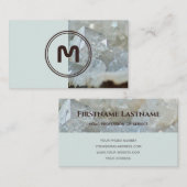 エレガントモノグラム二音光結晶面 名刺 (正面/裏面)