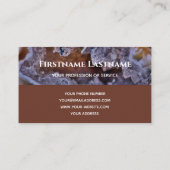 エレガントモノグラム二音結晶描画面 名刺 (裏面)