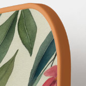 エレガントモノグラム水彩フローラ ピックルボールラケット (左詳細)