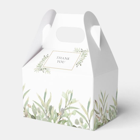 エレガントモノグラム結婚緑 フェイバーボックス (裏面サイド)