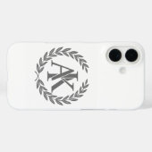 エレガントモノグラムAK オーダーメイドiPhoneケース - ミニマル Case-Mate iPhoneケース (裏面 (横))