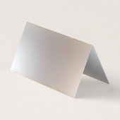 エレガントモノグラモダンム金ゴールドシルバールックテンプレート 名刺 (裏面)