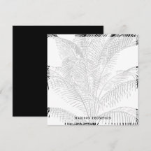 エレガントヤシの木葉の白黒パターン