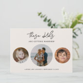 エレガントユニークおもしろい写真結婚の写真 セーブザデート (スタンド正面)