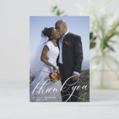 エレガントユニークの写結婚真 サンキューカード (スタンド正面)