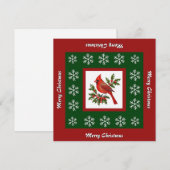 エレガントユニークモダンクリスマス シーズンカード (正面/裏面)