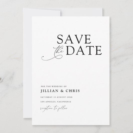 エレガントユニーク写結婚真 招待状 (正面)