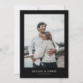 エレガントユニーク写結婚真 招待状 (裏面)