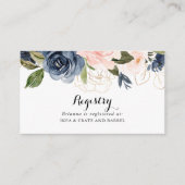 エレガントユニーク冬フローラ結婚ギフト簿 エンクロージャーカード (正面)