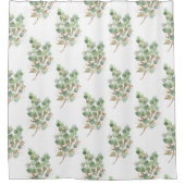 エレガントユーカリインスパイア シャワーカーテン (正面)