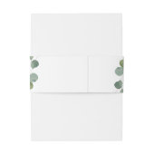 エレガントユーカリパーソナライズされたグ結婚リー 招待状ベリーバンド (裏面例)