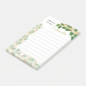 エレガントユーカリフローラが並んだ ポストイット (アングル)