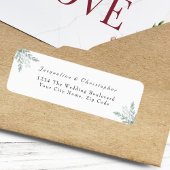 エレガントユーカリフローラ結婚差出人住所 ラベル