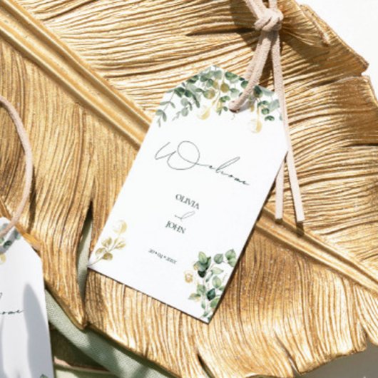 エレガントユーカリ書結婚道 ギフトタグ