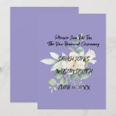 エレガントユーカリ植物体フラットサンキューカード サンキューカード (正面/裏面)