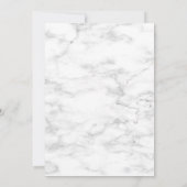 エレガントユーカリ植物大理石結婚の セーブザデート (裏面)