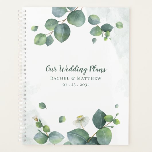エレガントユーカリ植物学結婚計画 プランナー手帳 (正面)