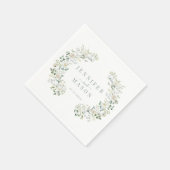 エレガントユーカリ植物学結婚院 スタンダードカクテルナプキン (角)